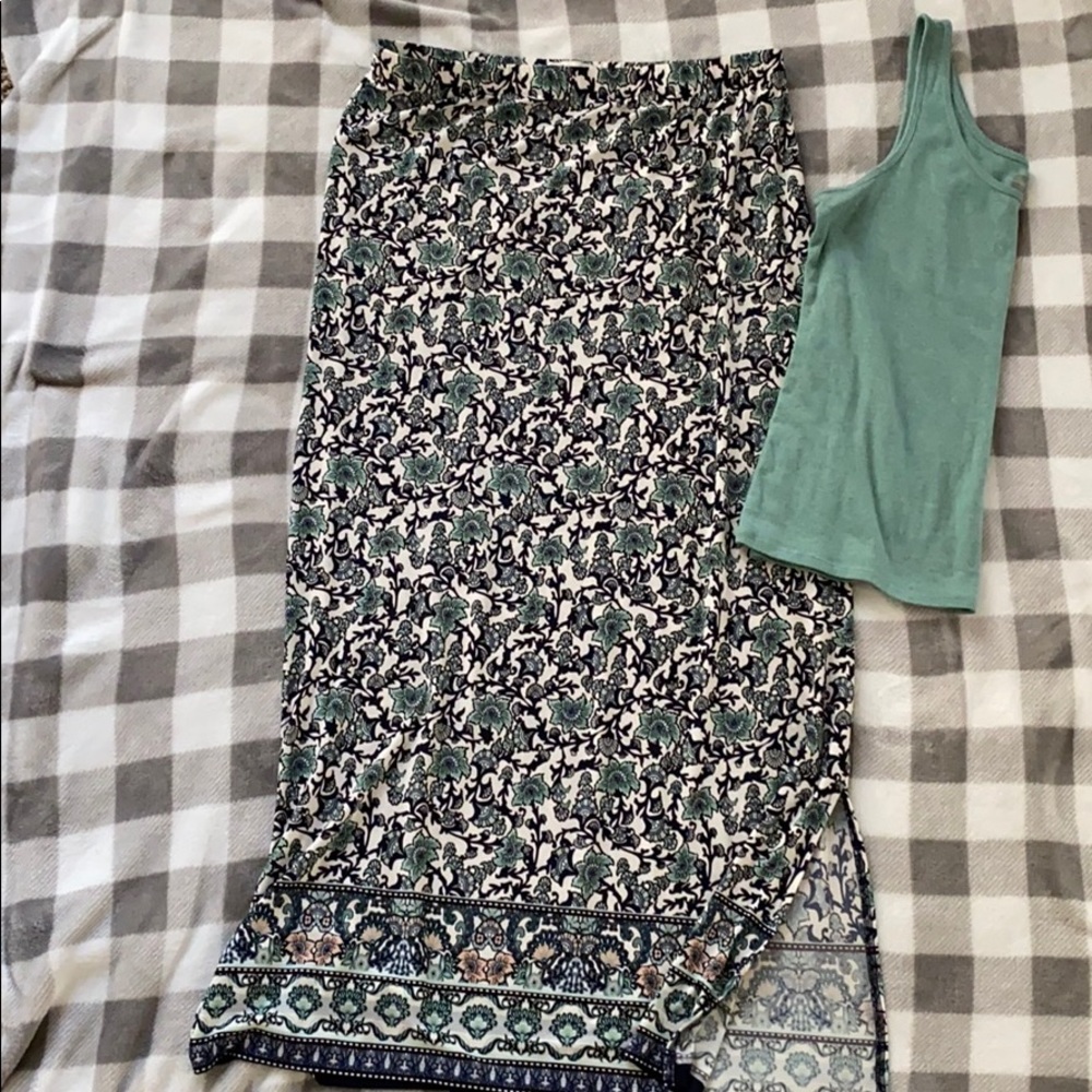 CATO FLORAL MAXI SKIRT